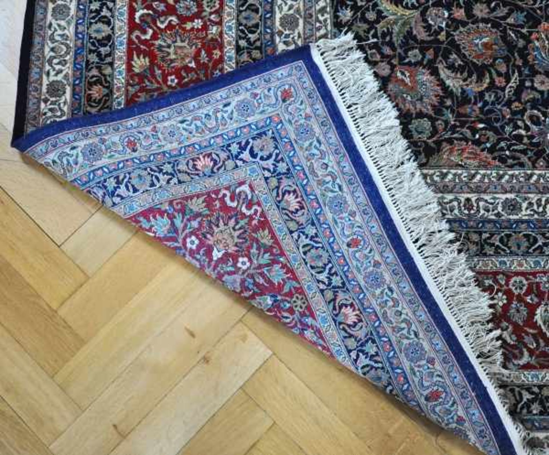 GROSSER ISFAHAN Wolle/Seide, 310x432cm - Bild 4 aus 4