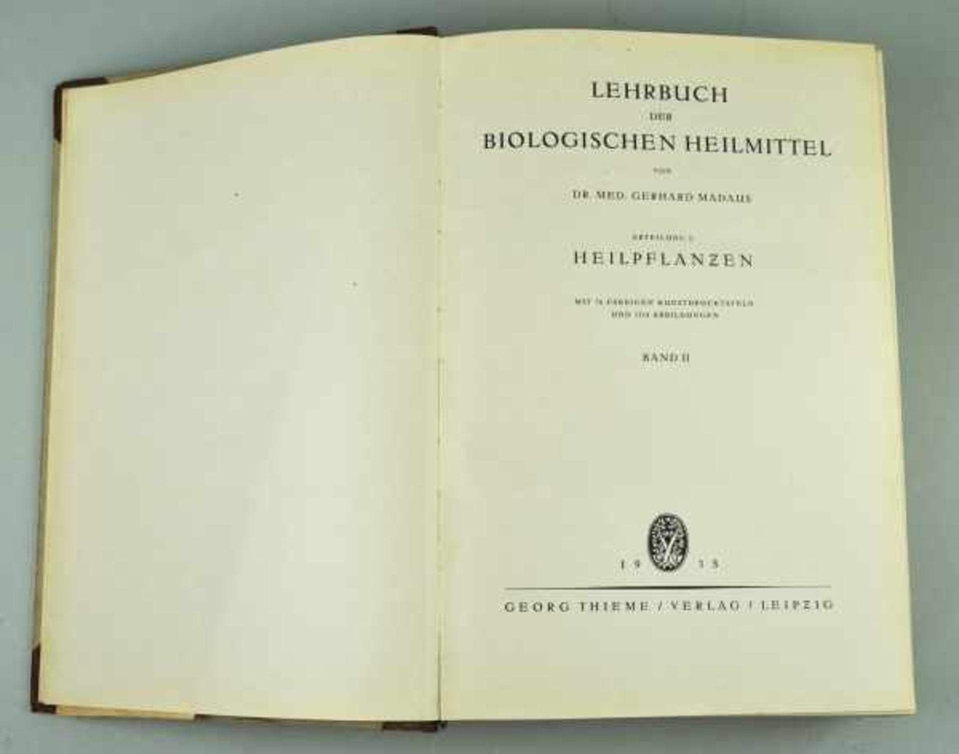 HEILMITTEL Madaus, Gerhard: "Lehrbuch der biologischen Heilmittel", in 3 Bänden plus Registerband, - Bild 4 aus 8