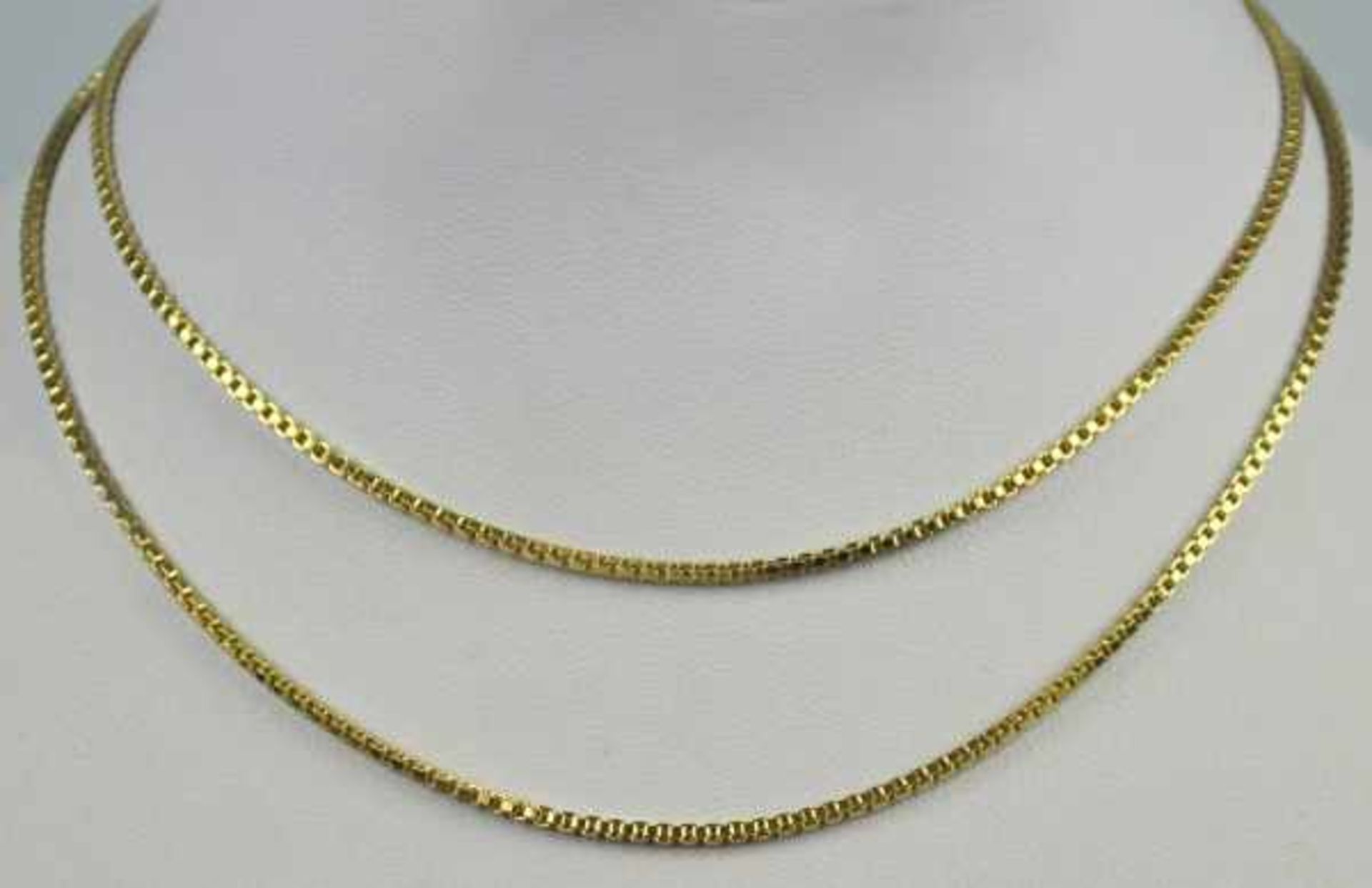 LANGE KETTE mit Ringverschluß, Gelbgold 14ct, 11,4g, L 70cm