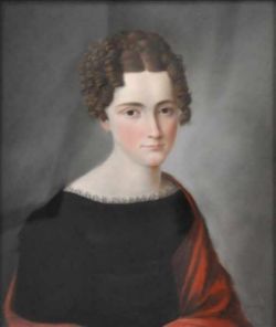 HERING (Portraitist 19.Jh.) "Portrait der Augusta Mathilde Wilhelmine Klanic" (1798 Stuttgart-1827