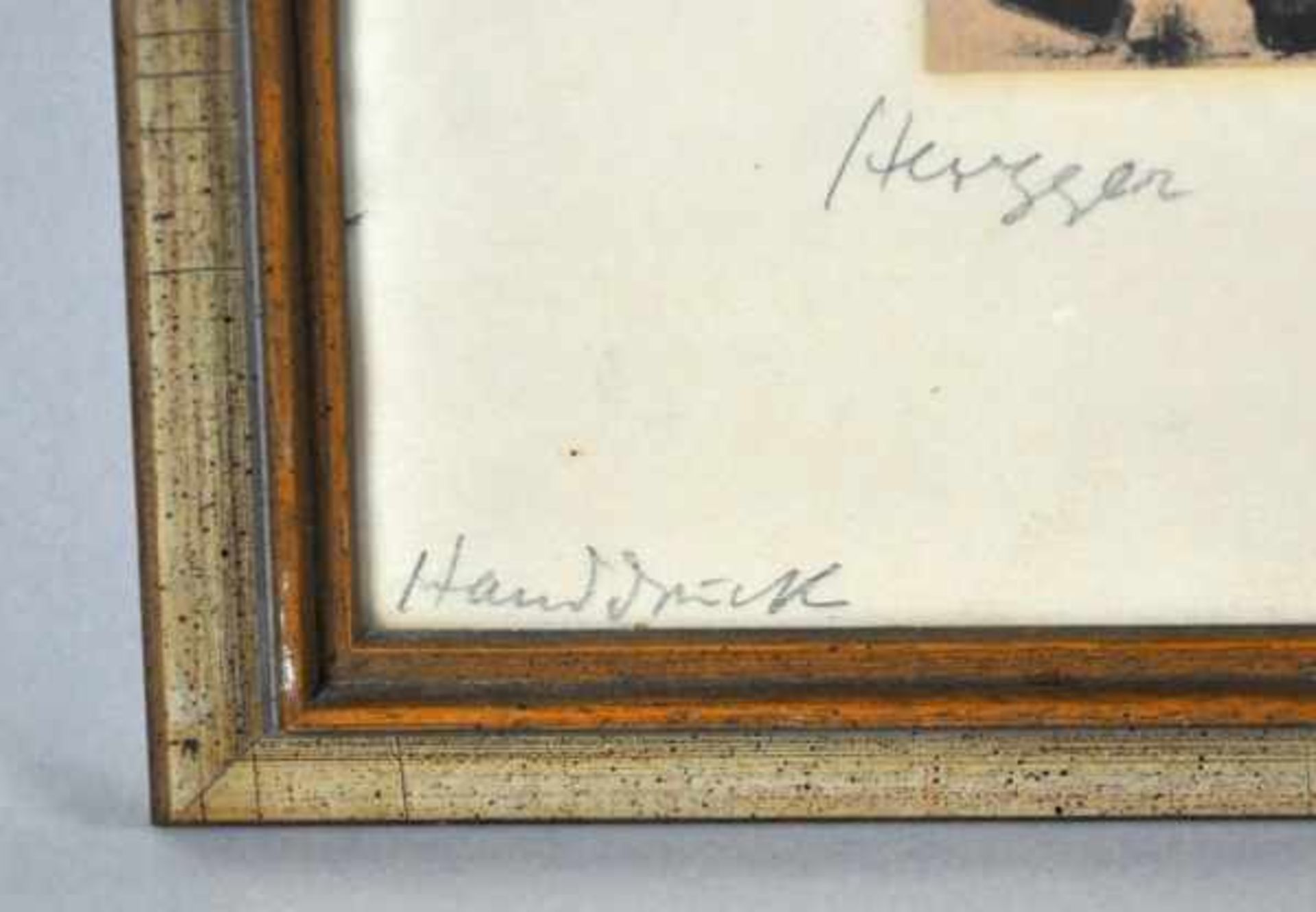 HERZGER Walter (1901 Leipzig - 1985 Gaienhofen) "Hausbau", verschiedene stilisierte Personen beim - Bild 3 aus 3