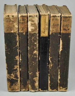 MEDIZIN-LOT Hahnemann, Samuel: "Reine Arzneimittellehre", Bd. 2-4 u. 6, 1824/1825/1827,