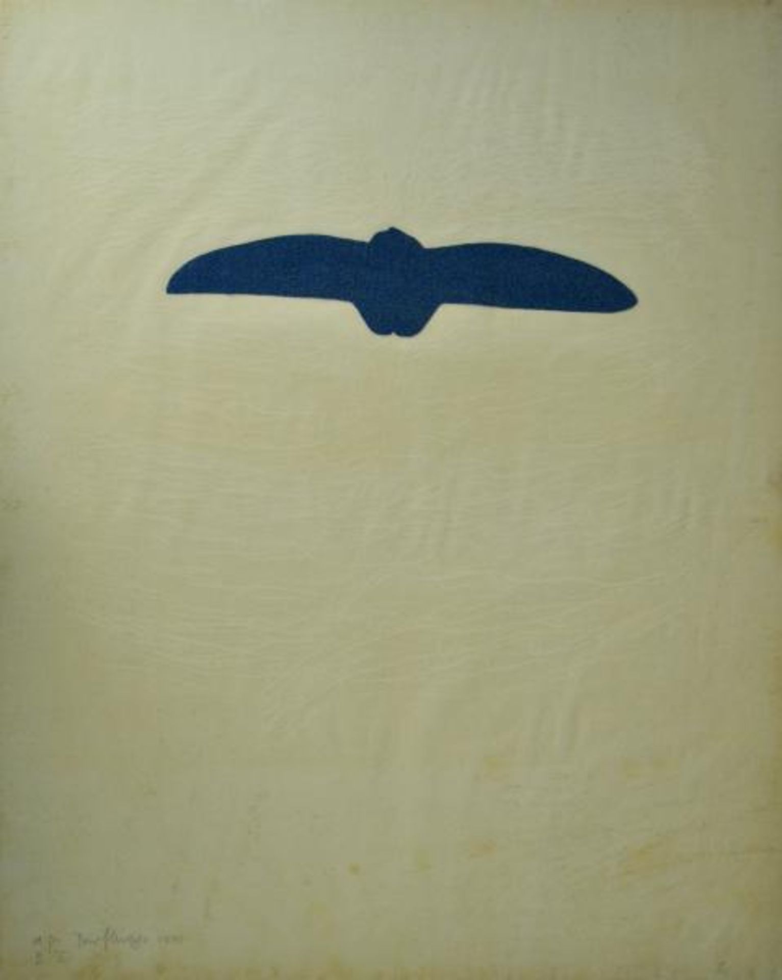 DÖRFLINGER Johannes (1941 Konstanz) Künstlermappe mit 4 Werken, stilisierte Vogelmotive auf - Image 4 of 5