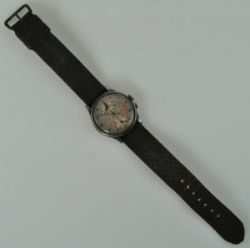 HERRENARMBANDUHR Gallet, Chronograph, Strahlgehäuse mit Stundenanzeige, Sekundenzeiger auf