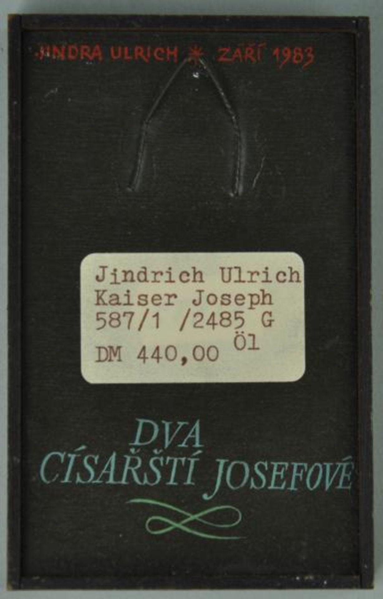 ULRICH Jindrich (1950 Prag) "Voltaire/Rousseau" und "Kaiser Joseph" 2 Miniaturportraits, Acryl/ - Image 5 of 5
