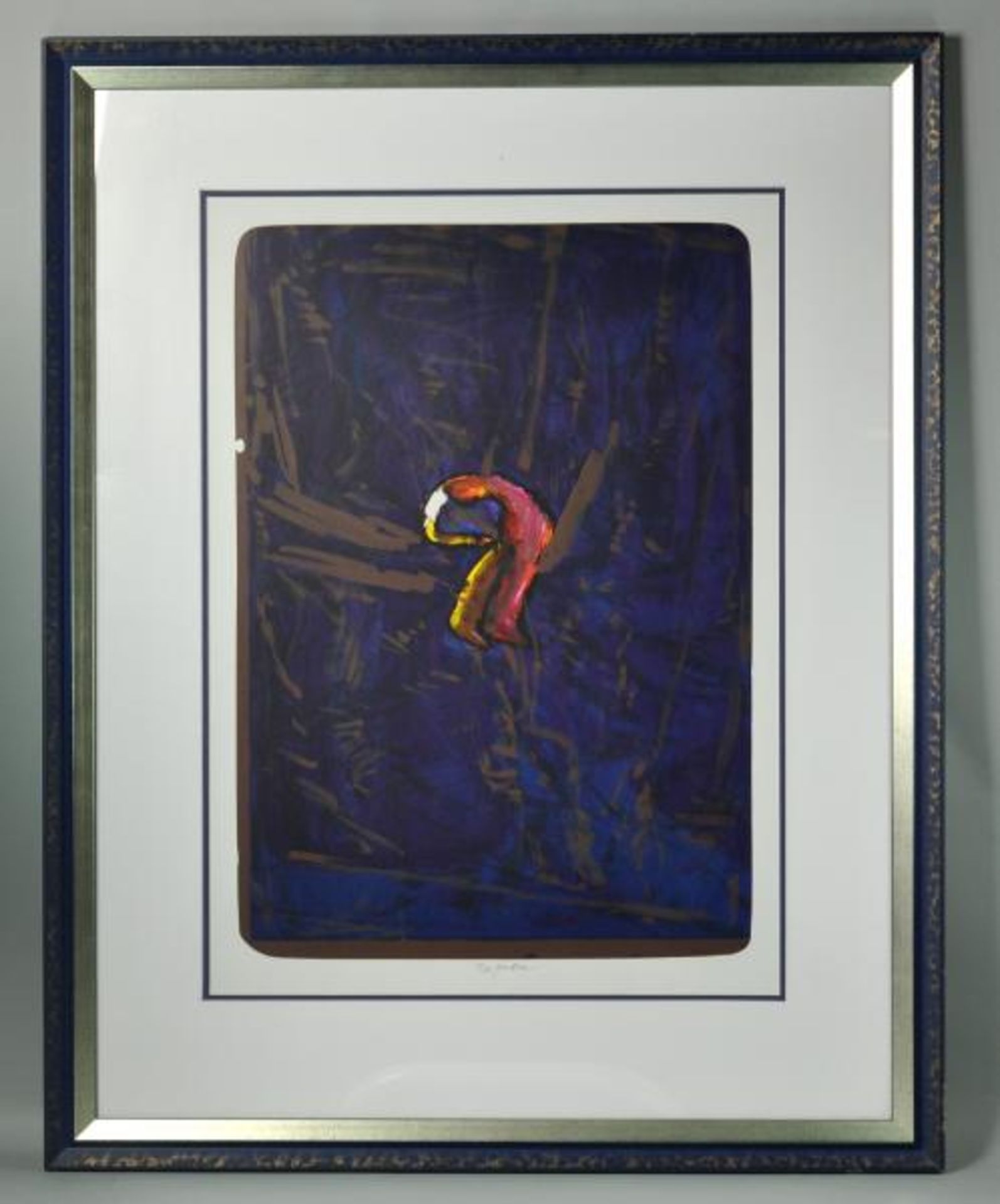 ROUCKA Pavel (1942 Prag) "Abstrakte Figur" Farbserigraphie, mittig signiert, Ex.-Nr. 2/75, - Bild 2 aus 3