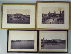 4 FOTOGRAFIEN KONSTANZ Schwarz/Weiß-Fotografien mit verschiedenen Motiven aus Konstanz, u.a. Sicht