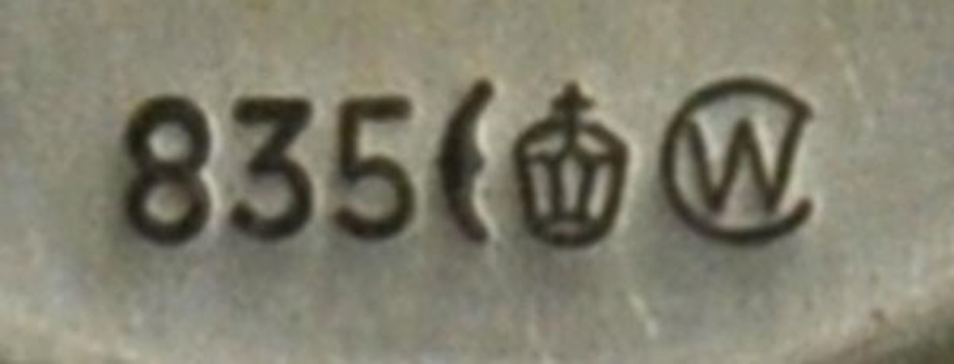 ZIGARRENABSCHNEIDER u. TASCHENMESSER mit kleinem Pinienrelief, 2 Messer u. Feile, Silber, L 7cm( - Bild 3 aus 3