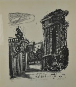 DIX Otto (1891 Gera - 1969 Singen) "Ruine der Frauenkirche" in Dresden, Ex. 3/40, signiert und