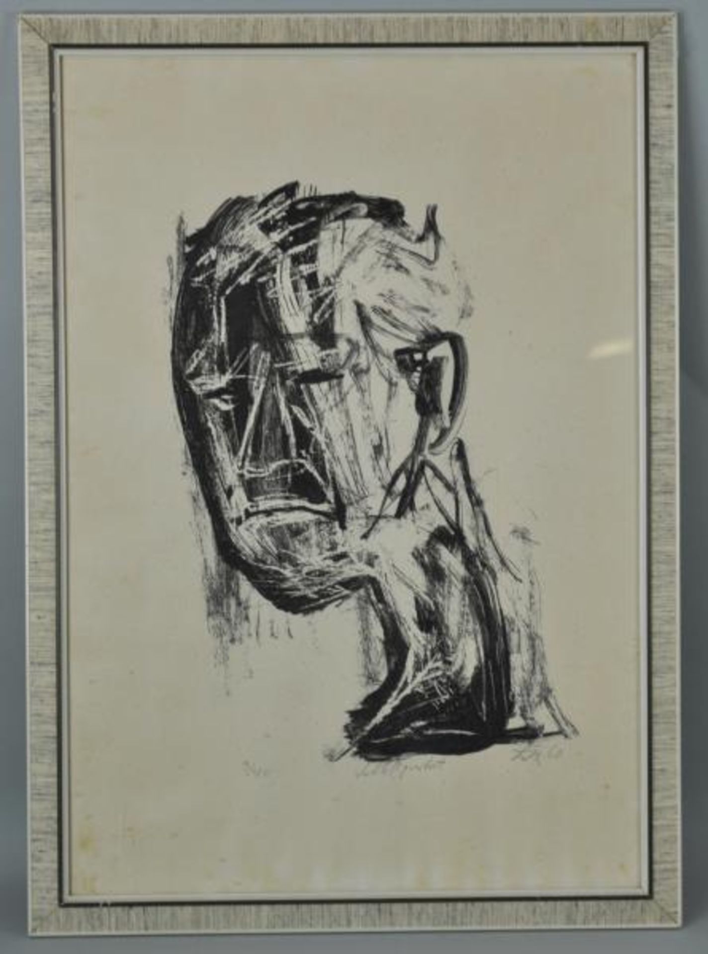 DIX Otto (1891 Gera - 1969 Singen) "Selbstportrait", in Dreiviertelperspektive, Ex. 3/40, signiert - Bild 2 aus 5