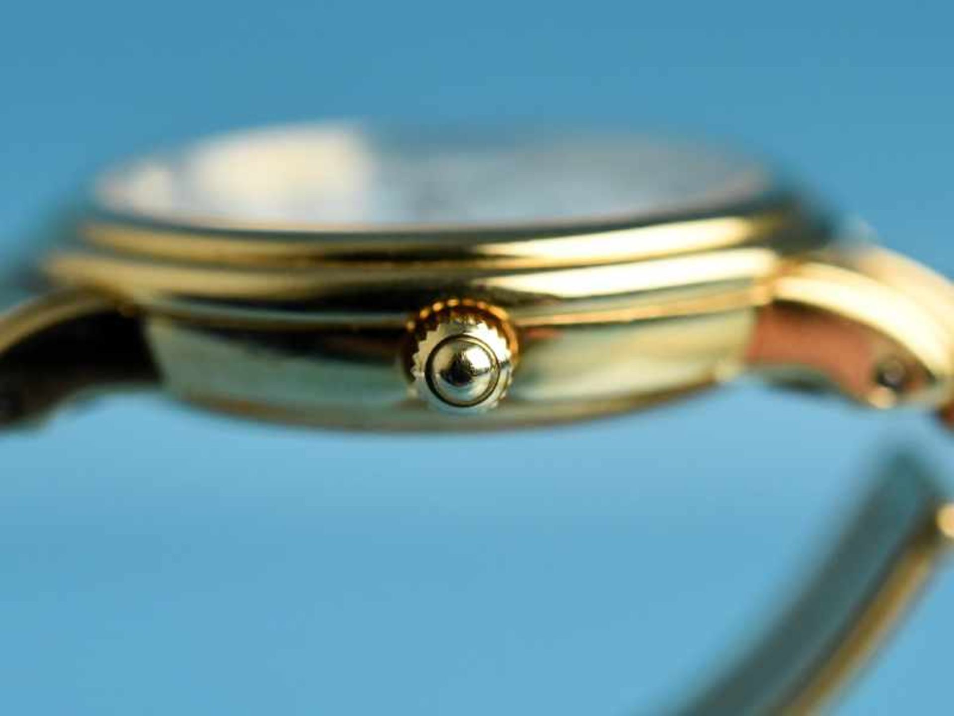 Damenarmbanduhr, Modell "Villeret Lady" mit 12 kleinen Diamanten, von Blancpain, 20. Jh. 750/- - Bild 6 aus 7