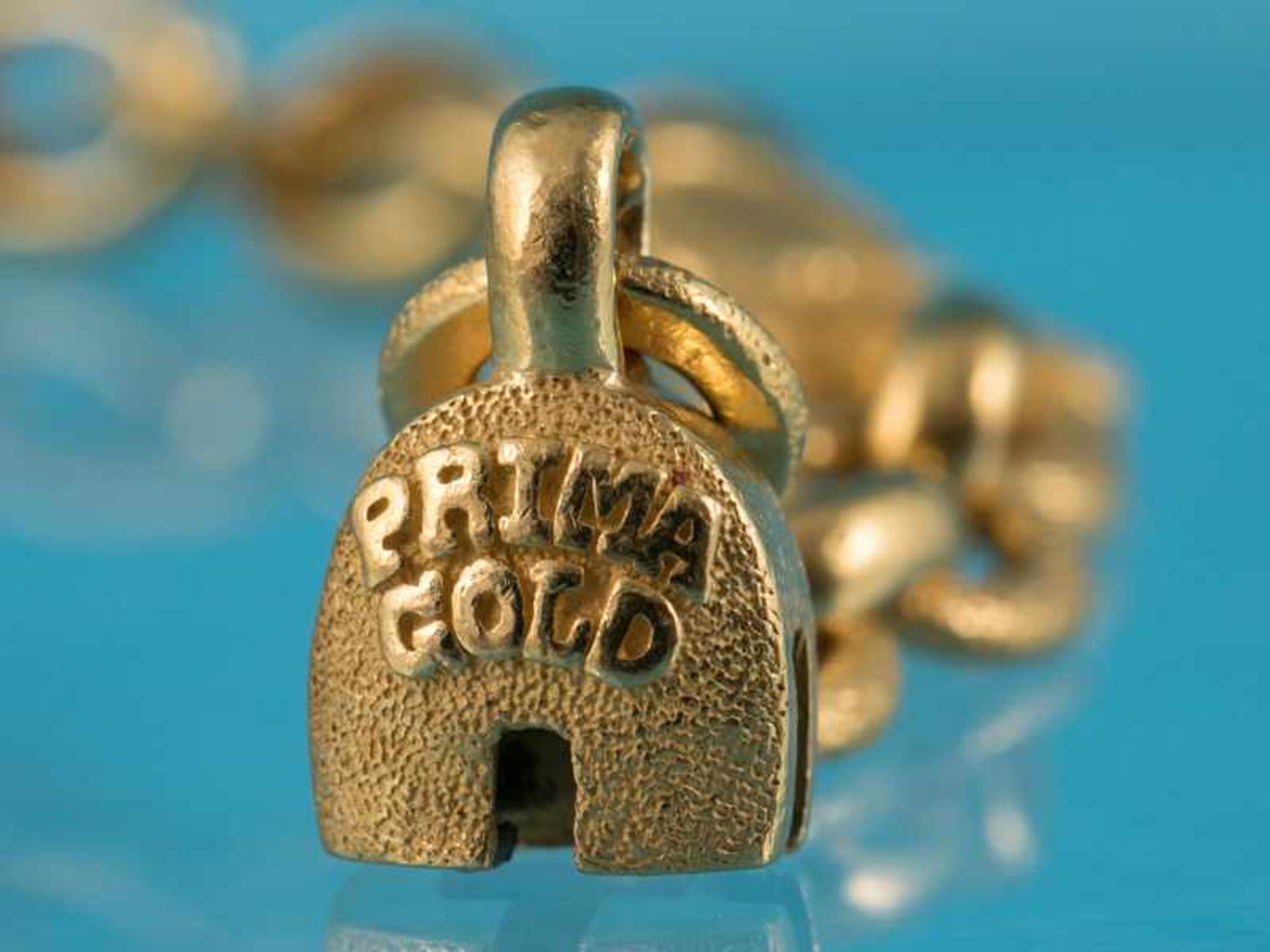 Massives Armband, bezeichnet "Prima Gold", 21. Jh. 999/- Gelbgold. Gesamtgewicht ca. 39,9 g. Drei - Image 3 of 7
