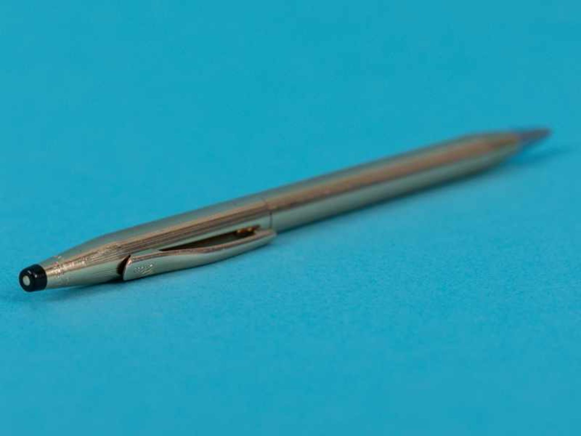 Kugelschreiber "Classic Century", Hersteller: Cross/ USA, 20. Jh. Vergoldetes Metallgehäuse mit - Bild 7 aus 8