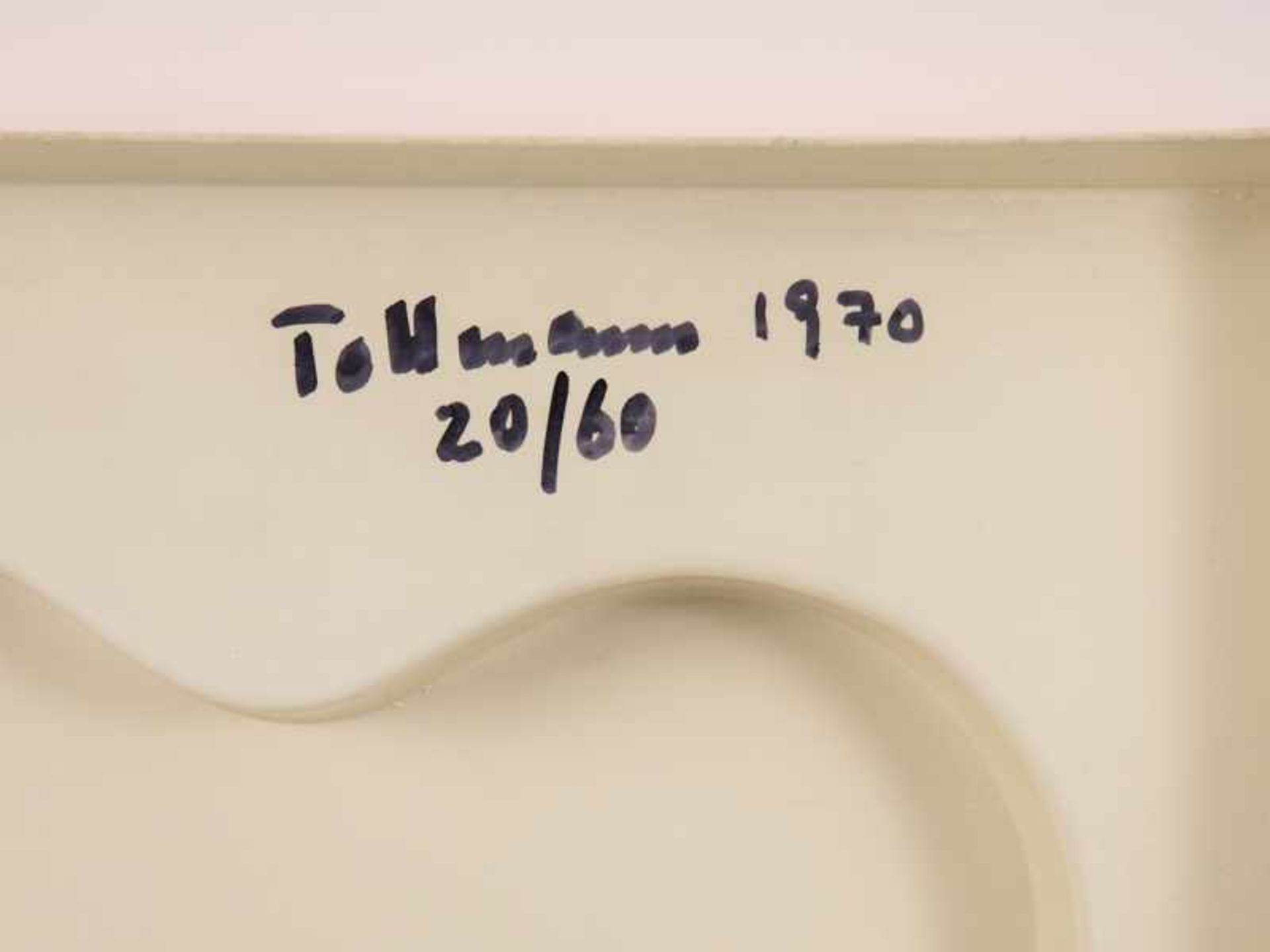 Tollmann, Günter (1926 - 1990). Kunststoff-Reliefplastik "Welle". Außenseitig - Bild 7 aus 14