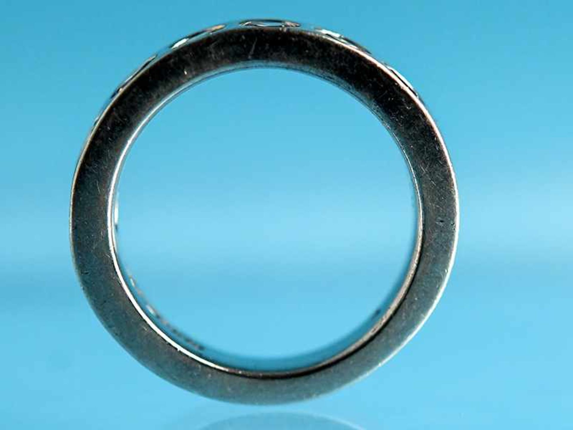 Ring mit 7 Citrinen, bezeichnet Ti Sento, 20. Jh. 925/- Silber. Gesamtgewicht ca. 6,4 g. Massive, - Image 6 of 7