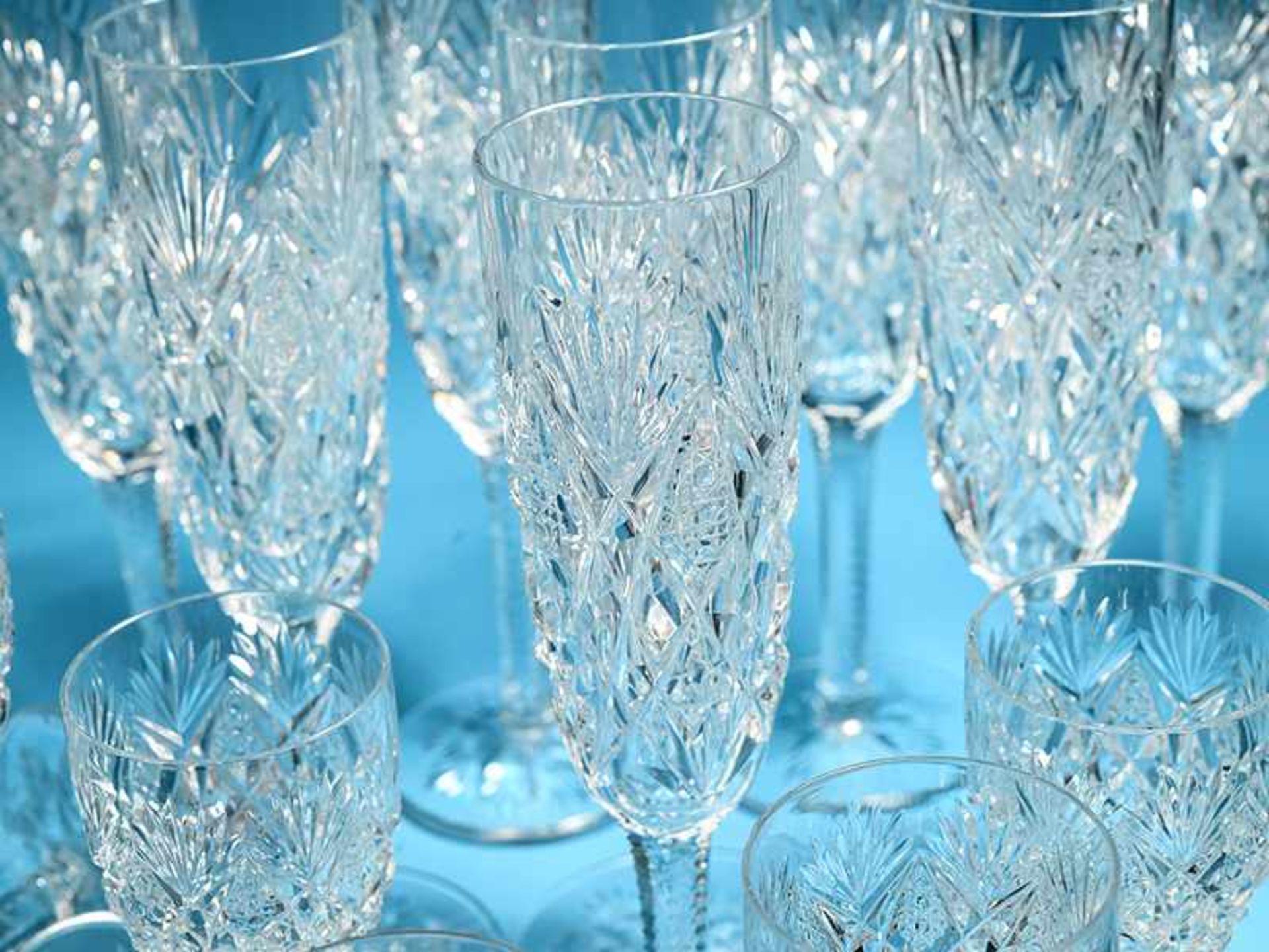 24-tlg. Kristallglas-Set "Florence" (Sekt/ Wein/ Sherry für je 8 Pers.), St. Louis/ Frankreich, - Bild 6 aus 8