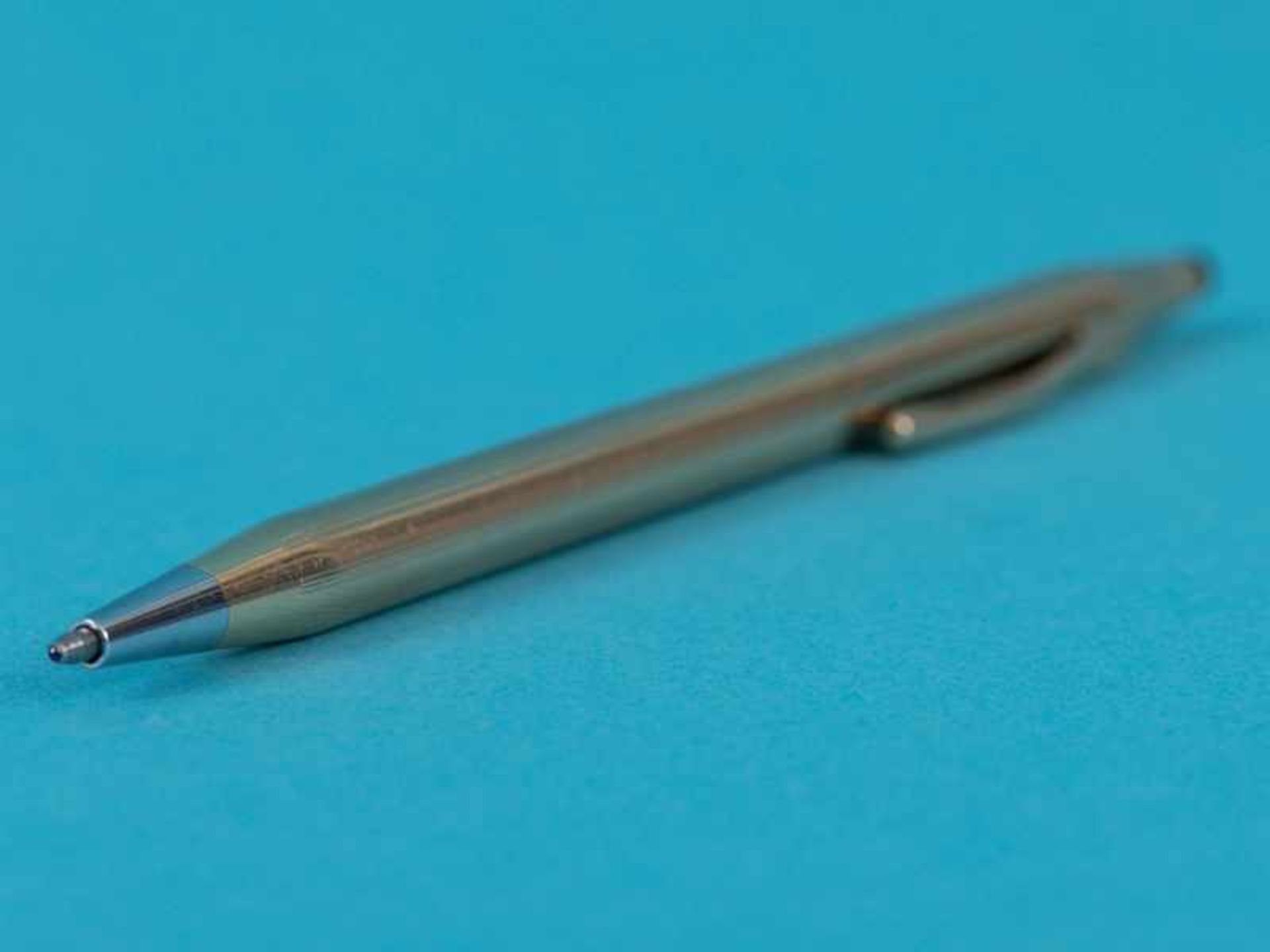 Kugelschreiber "Classic Century", Hersteller: Cross/ USA, 20. Jh. Vergoldetes Metallgehäuse mit - Bild 6 aus 8