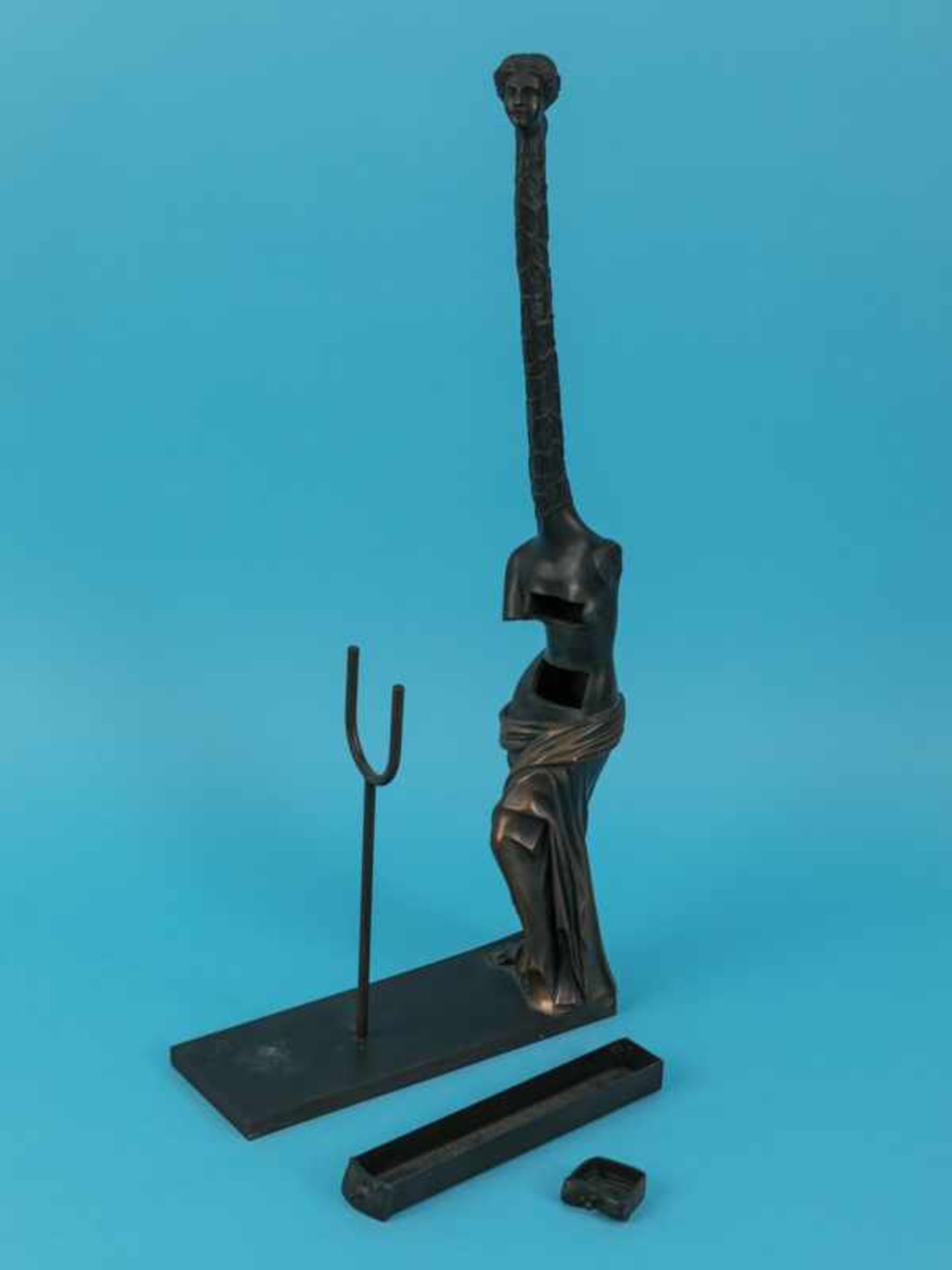 Dali, Salvador (1904 - 1989). Surrealistische Figurenplastik "Vénus à la girafe", Edition "euro - Image 18 of 18