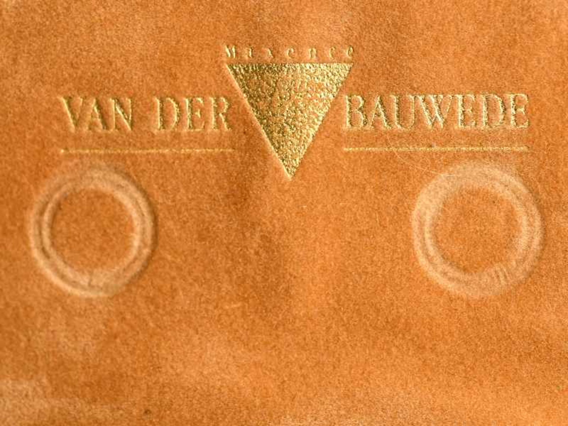Paar Knopfverzierungen aus Gold, Juweliersarbeit, van der Bauwede, Genève, 20. Jh. 750/- Gelbgold. - Image 3 of 9