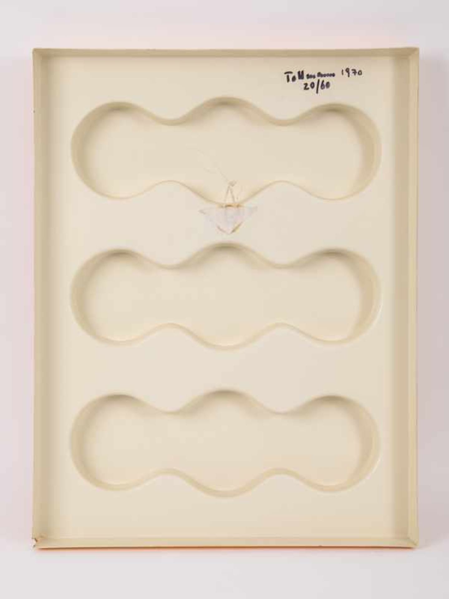 Tollmann, Günter (1926 - 1990). Kunststoff-Reliefplastik "Welle". Außenseitig - Bild 6 aus 14