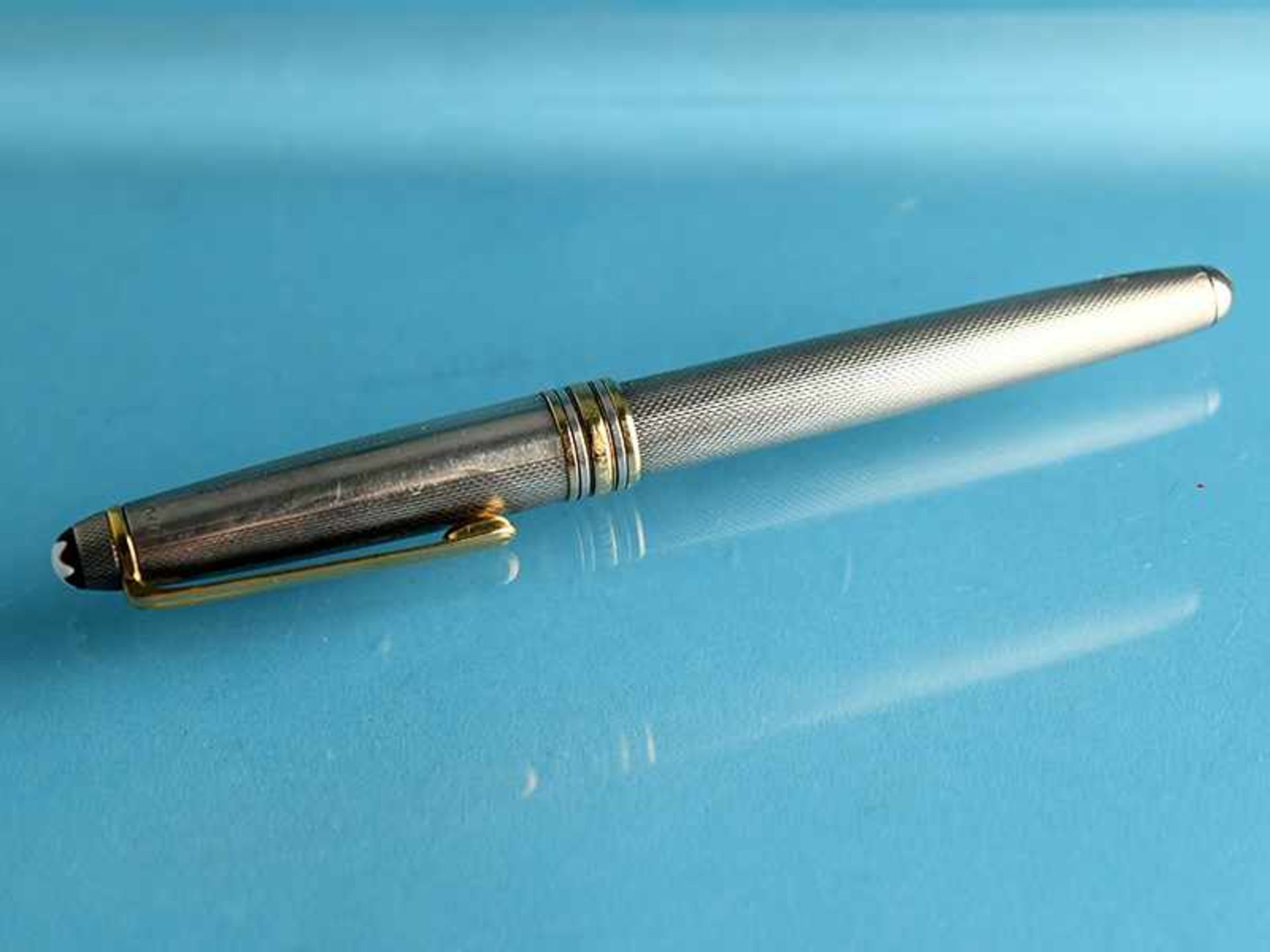 Füllhalter "Montblanc Meisterstück 4810/ Fountain Pen Sterling Silver", Montblanc, 20. Jh. 925/- - Bild 3 aus 8