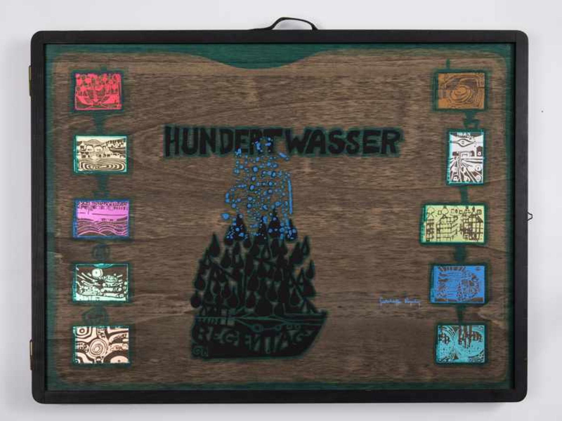 Hundertwasser, Friedensreich (1928 - 2000). "Look at it on a rainy day", 1971/ 72, 10 Farb- - Bild 3 aus 40