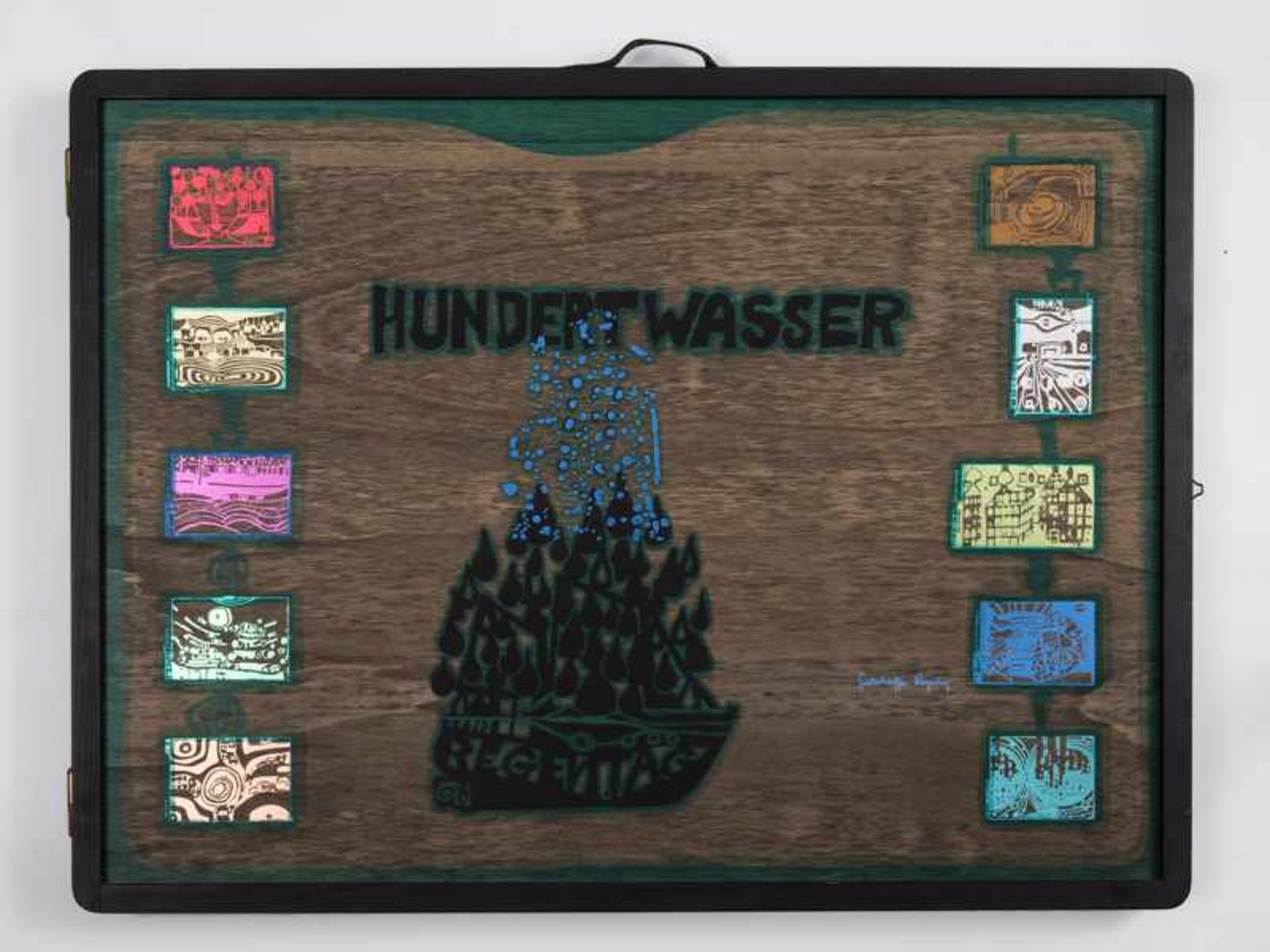 Hundertwasser, Friedensreich (1928 - 2000). "Look at it on a rainy day", 1971/ 72, 10 Farb- - Bild 4 aus 40