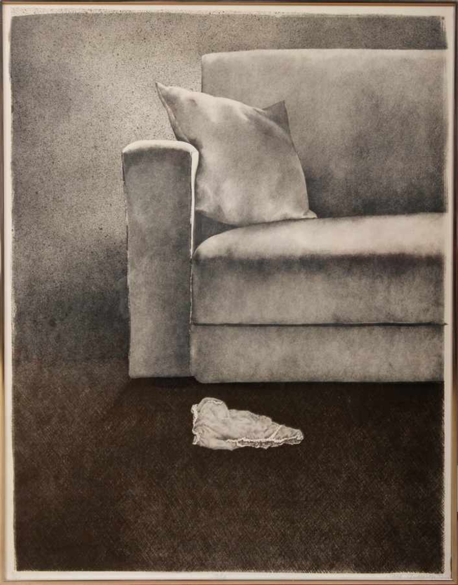 JANE ANDERSON Lithographie, ¨Sofa¨, unten rechts signiert, datiert ¨[19]77¨, Ex. 3/10, ca. 91x70,