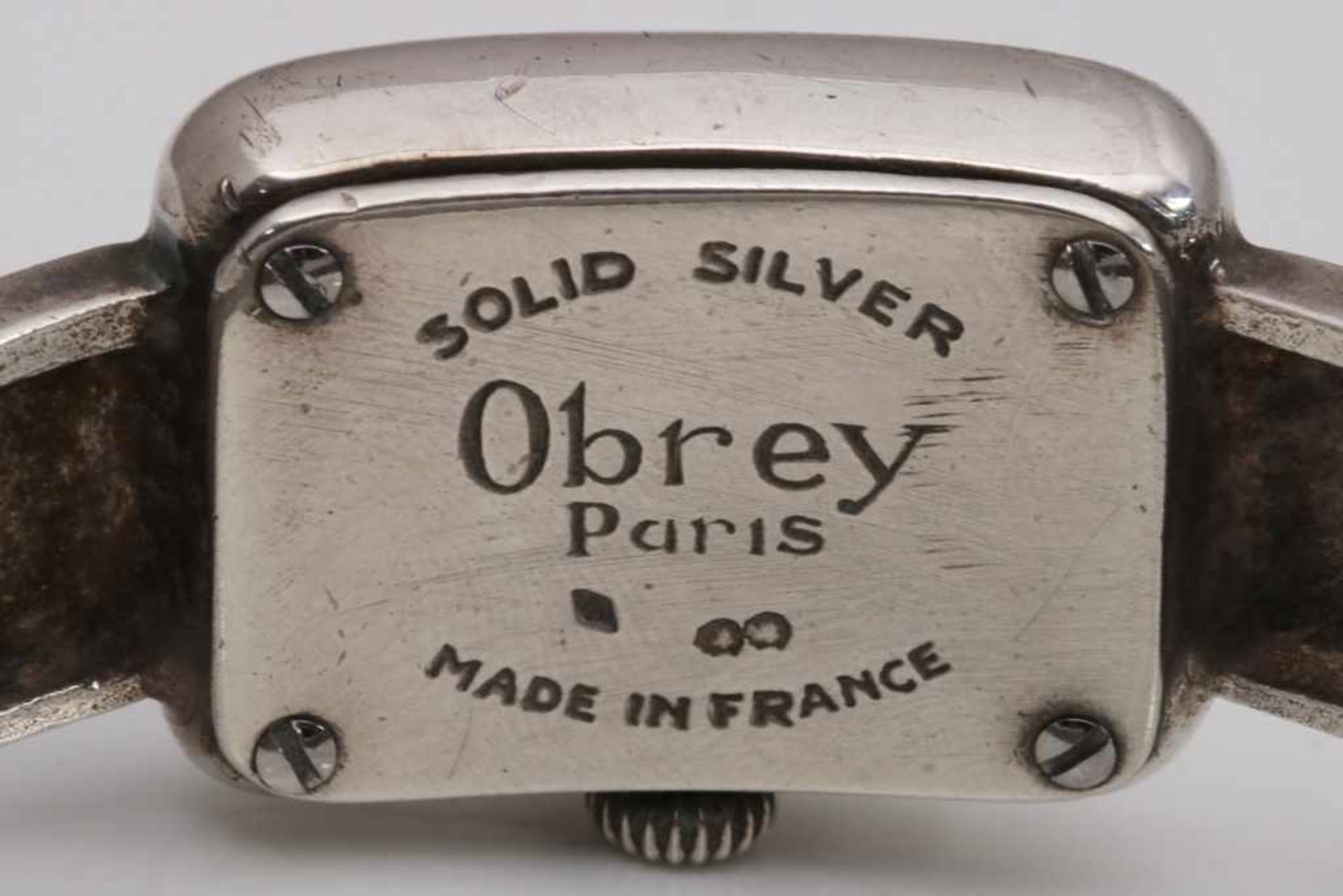 OBREY (Paris) Damenarmbanduhr ¨Estelle-S¨ mit ¨B12¨ Spangenarmband Gehäuse und Spange Silber ( - Image 2 of 2