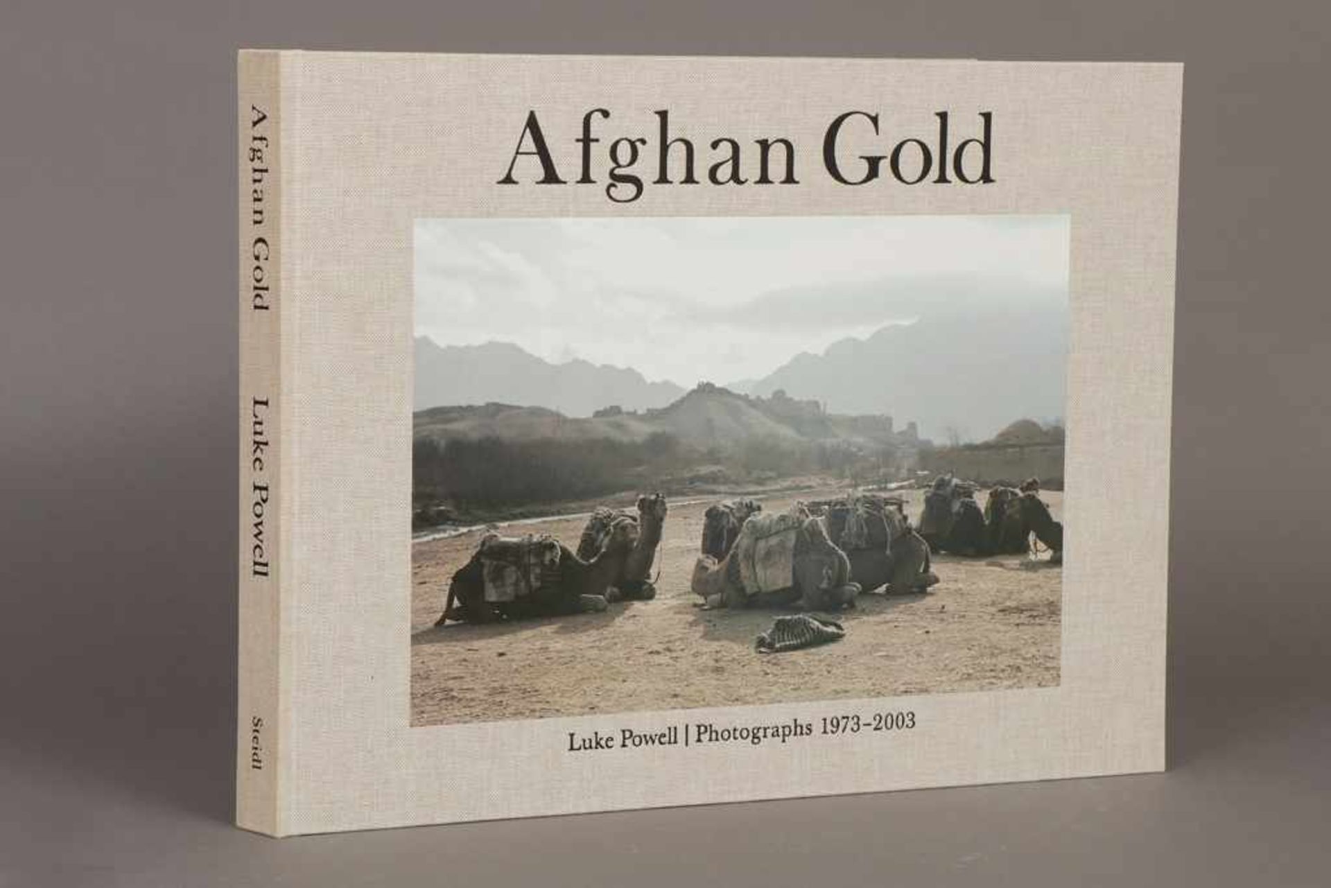 Buch ¨Afghan Gold¨ Luke Powell, Photographs 1973-2003, Verlag Steidl, Pappschuber, Leineneinband