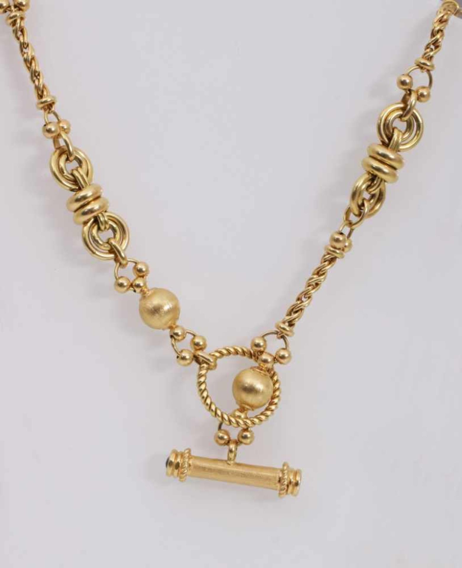 Goldene Halskette 750er Gelbgold, Gewicht 78g, L ges. 79cm - Image 2 of 3