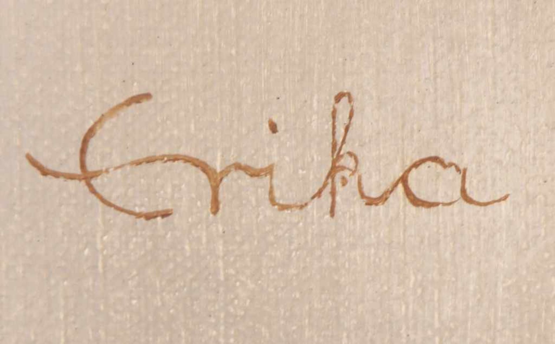ERIKA GAGÉ-BETHKE (20. Jahrhundert) Öl auf Leinwand, ¨Landschaft im Regen¨, oben rechts signiert ¨ - Bild 2 aus 2