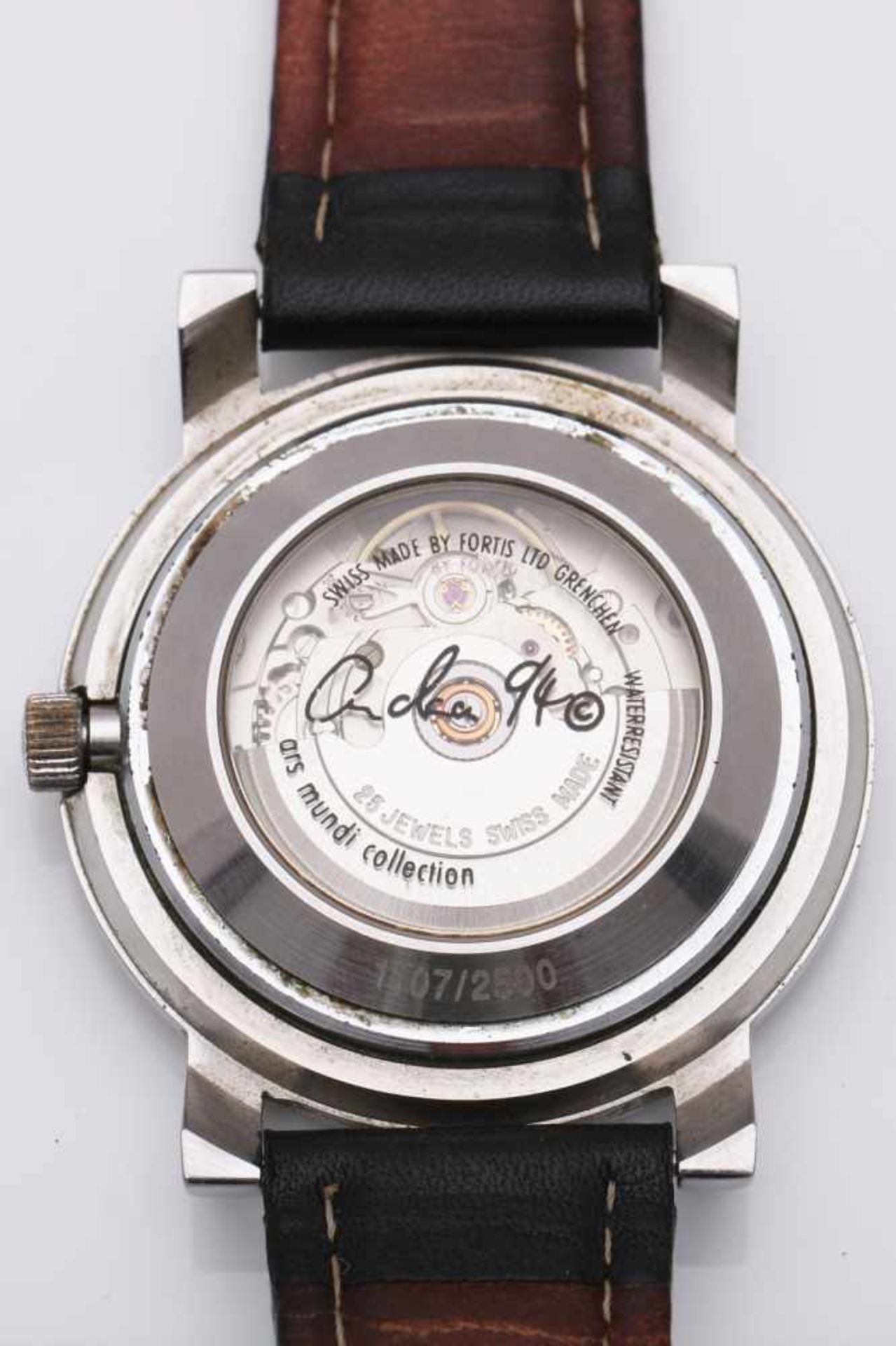 ANDORA by FORTIS Brain Time Ars Mundi Herrenarmbanduhr Schweiz um 1994, Automatik, beidseitig - Image 2 of 2