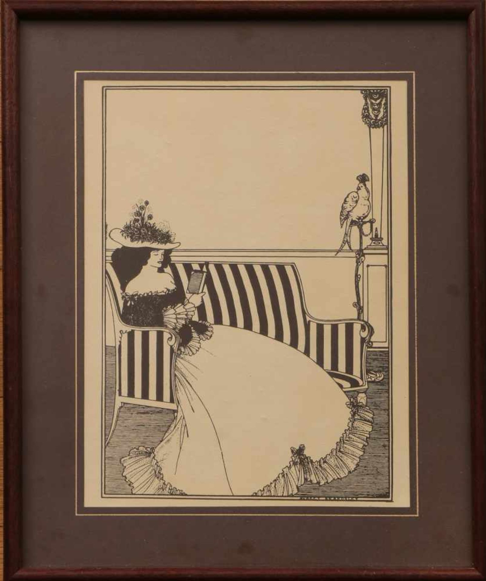 AUBREY BEARDSLEY (1872 Brighton - 1898 Menton) Lithographie, ¨Design for the front wrapper of