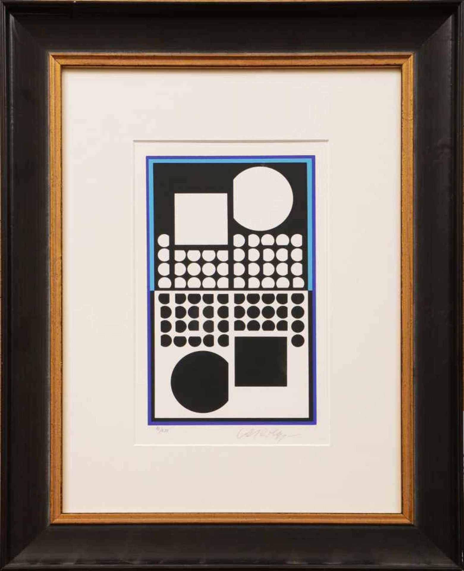 VICTOR VASARELY (1906 Pécs-1997 Paris) Lithographie, ¨Geometrische Komposition¨ aus der Serie ¨
