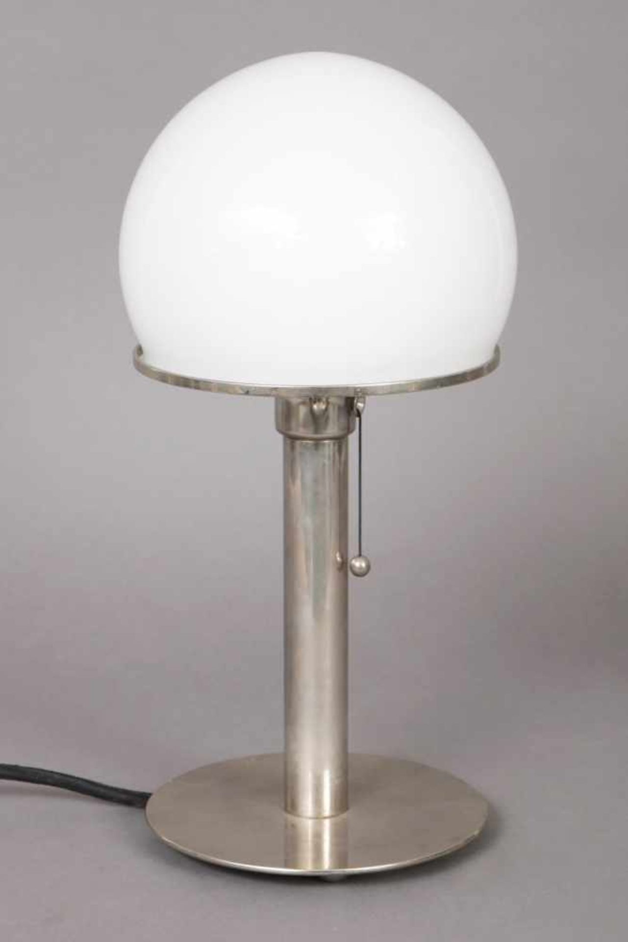 WAGENFELD Tischlampe ¨Wa 24¨ Ausführung Tecnolumen, Metallstand, Milchglas-Kuppelschirm,