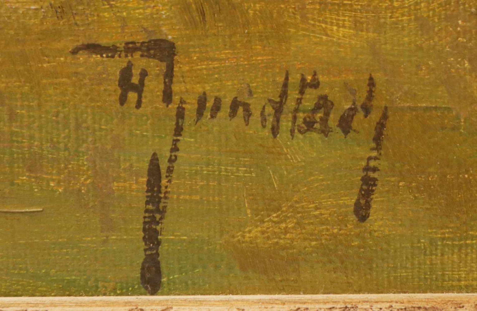 HENRY GUNDLACH (1884 Tarkstad/Südafrika-1964 Salzhausen) Öl auf Landschaft, ¨Blühende - Bild 2 aus 2
