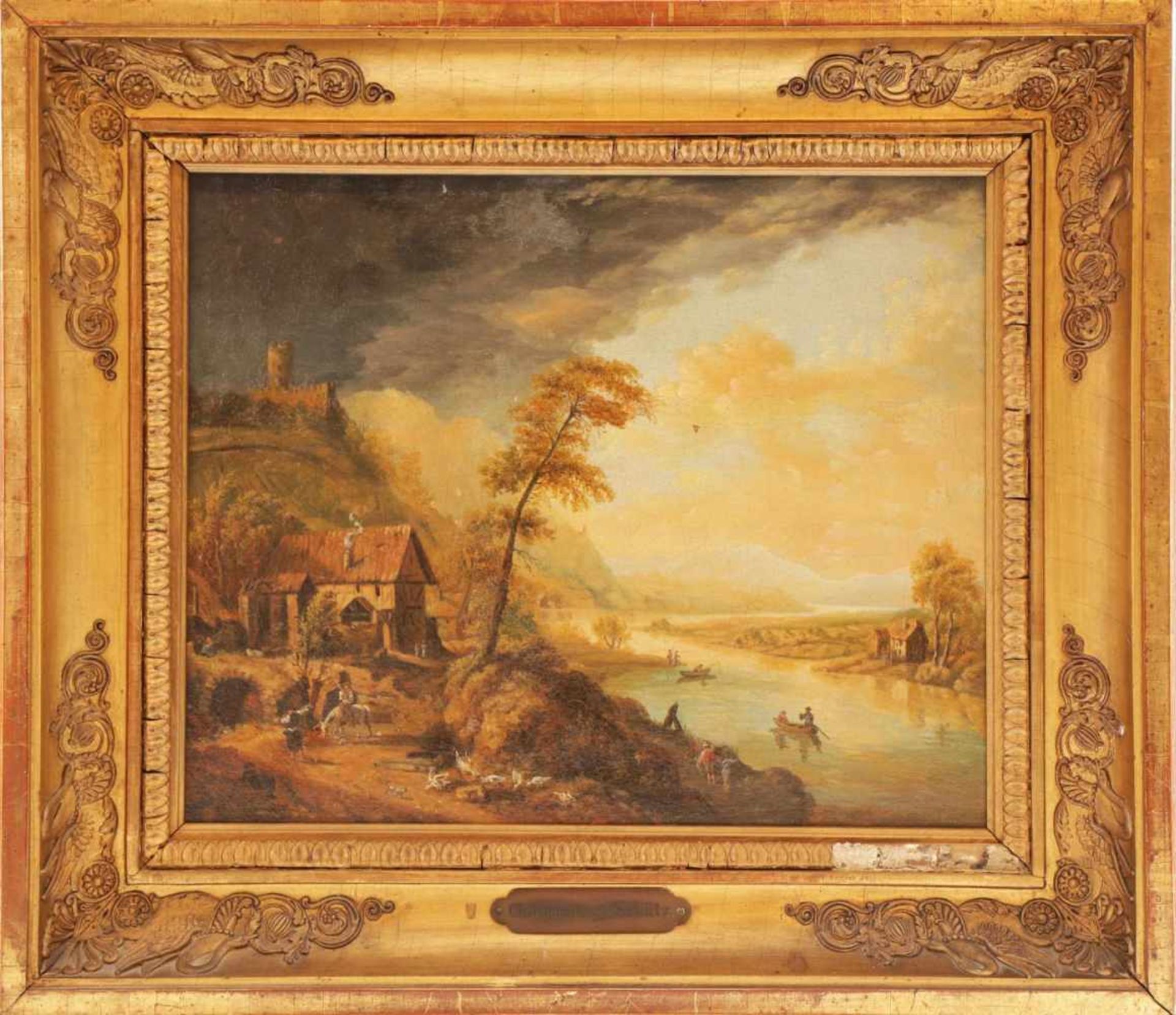 CHRISTIAN GEORG SCHÜZ (1718 Flörsheim a.M.-1791 Frankfurt a.M.) oder UmfeldÖl auf Leinwand (