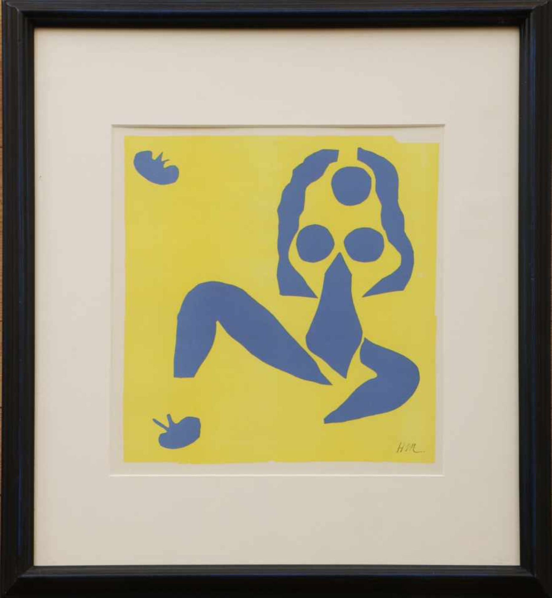 HENRI MATISSE (1869 Le Cateau-Cambrésis-1954 Nizza)Farblithographie, ¨Nus Bleus auf gelbem Grund¨ (