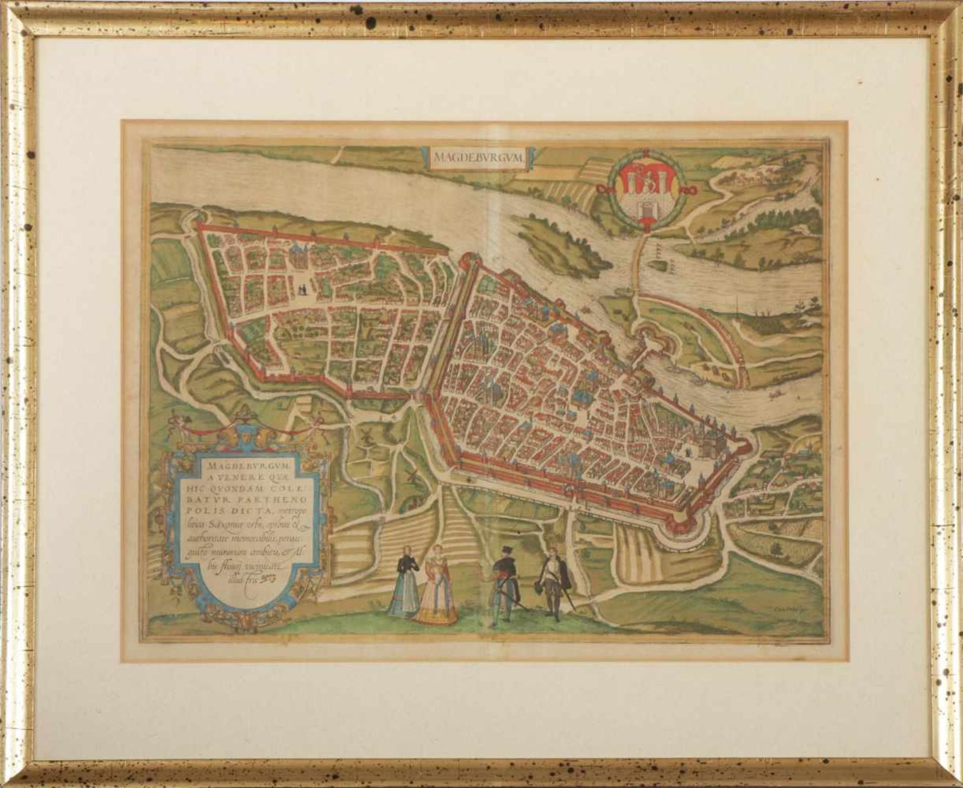 GEORG BRAUN (1541 Köln-1622 ebenda) und FRANS HOGENBERG (1535 Mechelen-1590 Köln)Kupferstich, ¨