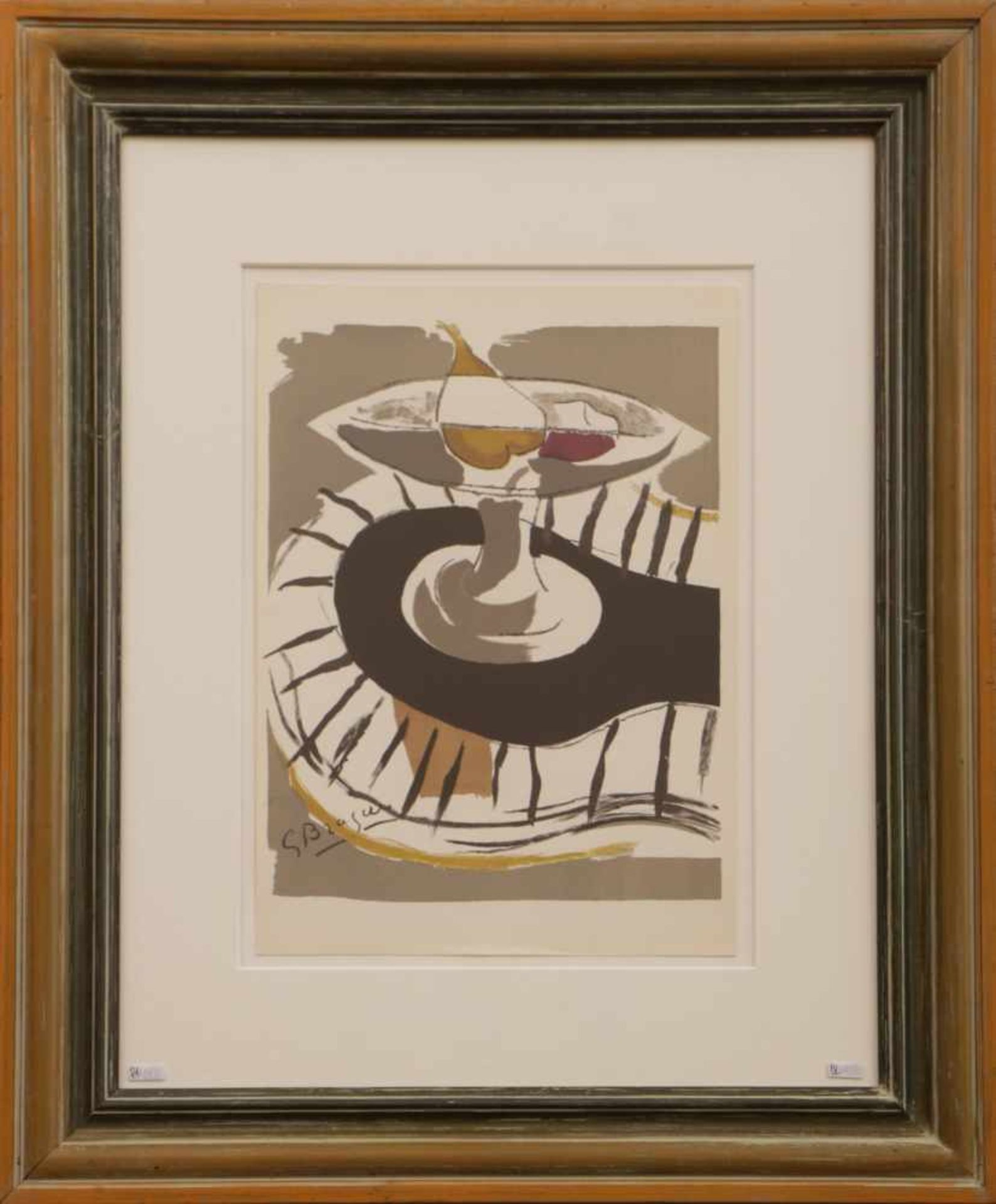 GEORGES BRAQUE (1882 Argenteuil-1963 Paris)Farblithographie, ¨Compotier¨ (Stillleben mit