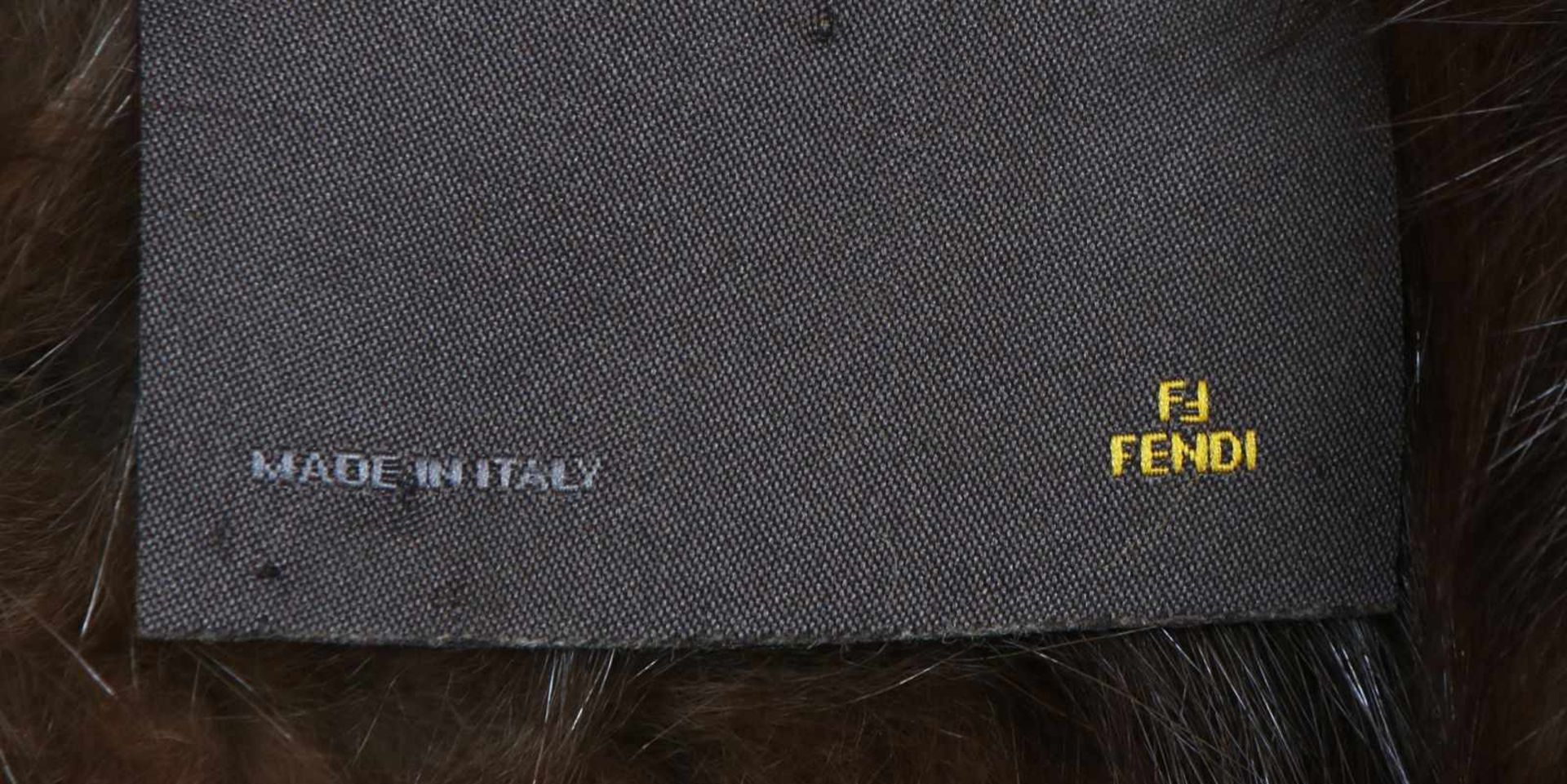 FENDI Zobel-KurzmantelSable Knit Cocoon Fur Coat (John Chopko), nur 800g schwer, Gr. 38/40, sehr - Bild 3 aus 4