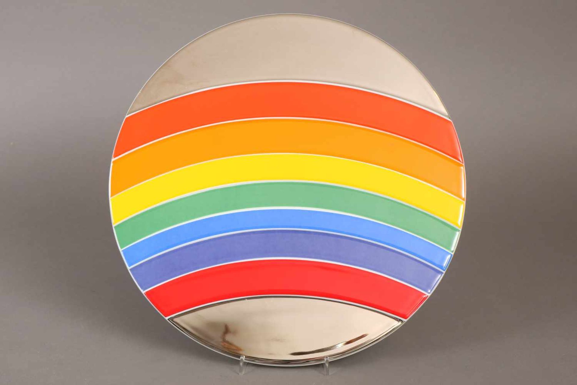 ROSENTHAL Jahresteller ¨Rainbow¨1973, Entwurf Otto Piene (1928-2014), limitierte Kunstreihe, 1286/