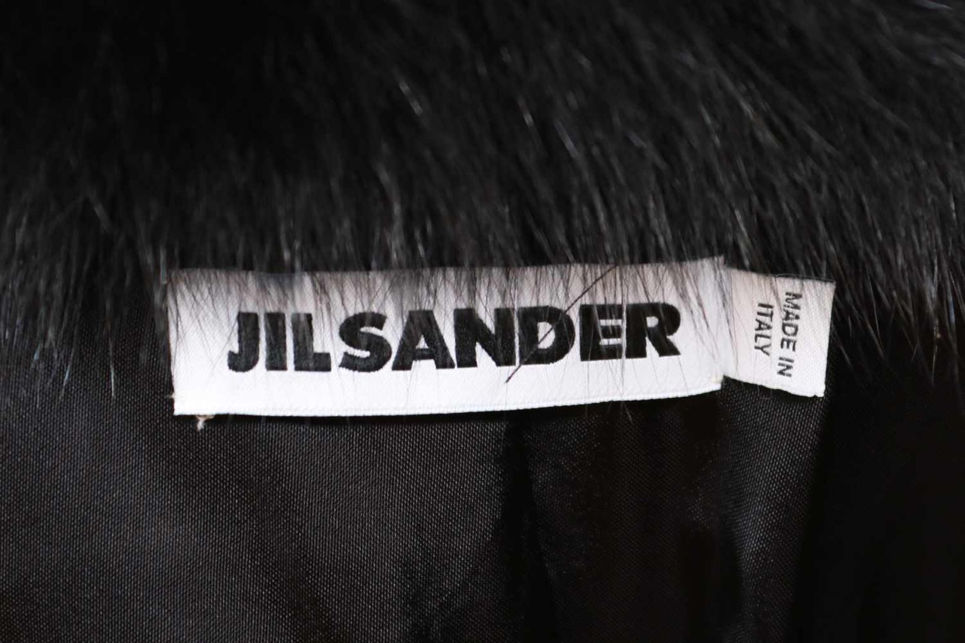 JIL SANDER Jäckchengeschorener, Nerz und Fuchs, schwarz gefärbt, Gr. 36, fast neuwertiger Zustand - Bild 3 aus 3