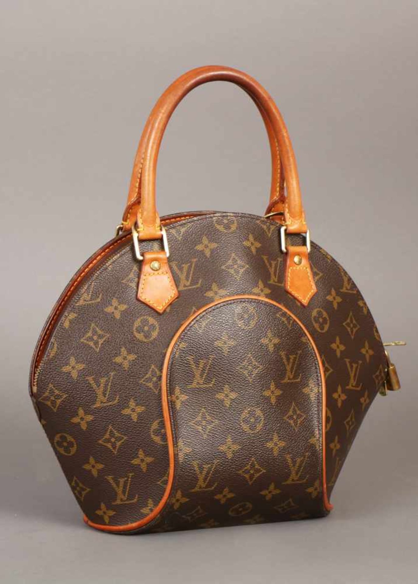 LOUIS VUITTON HandtascheMonogramm Canvas und beiges Leder, Umhängetasche, 2 kurze Tragehenkel,