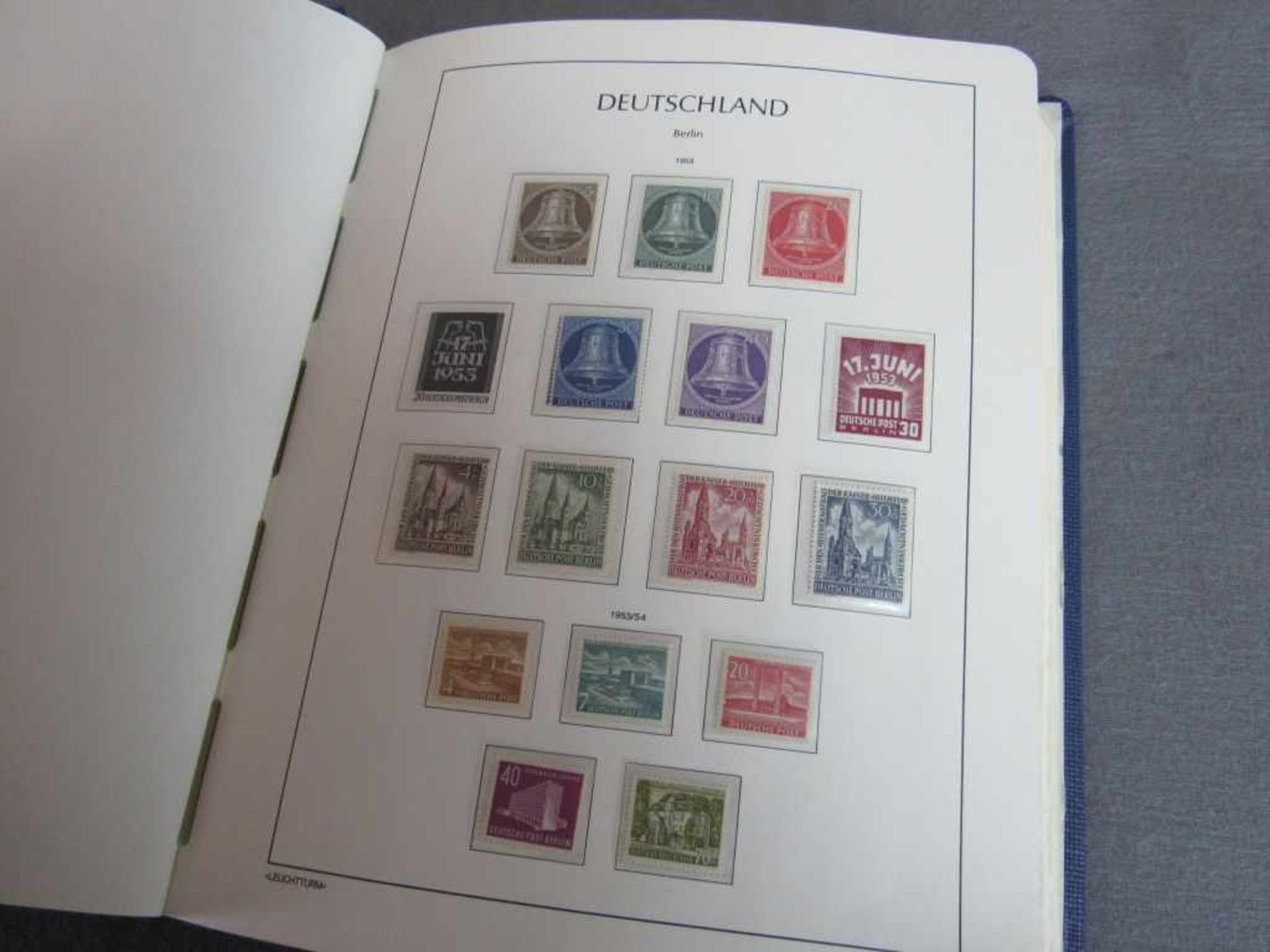 Briefmarken Berlinsammlung XX aus 1948-1950 Michel ca.2400 Euro im Leuchtturm Falzlos Vordruck - Bild 7 aus 8