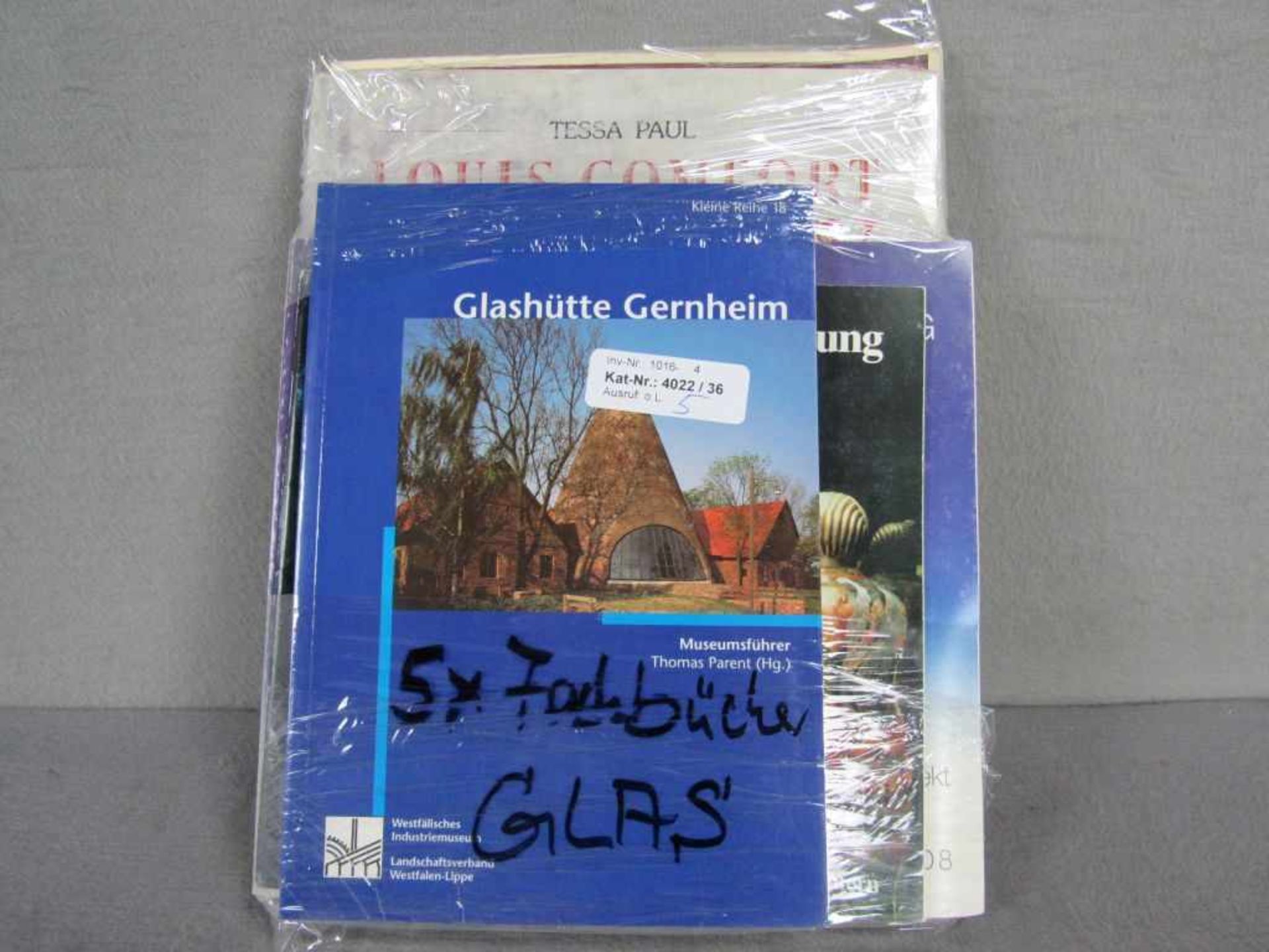 5 Sachbücher Glas