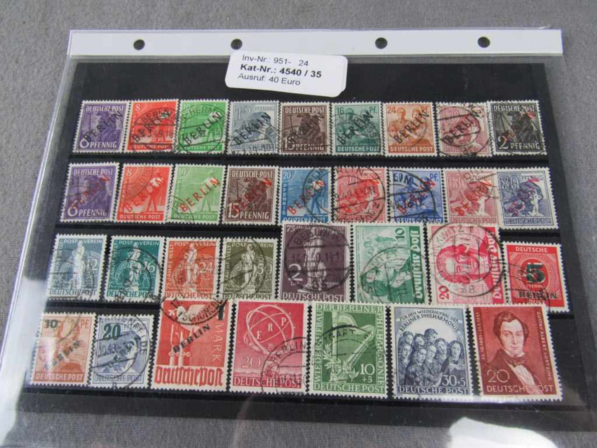 Briefmarken Lot Berlin 50er Jahre, sauber, gestempelt