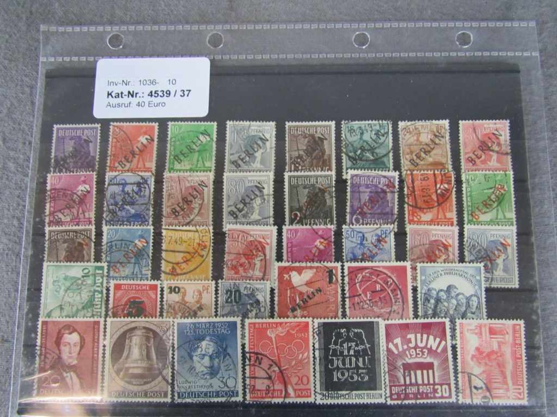 Lot Berlin 50er Jahre sauber gest. Michel ca. 650.- Euro