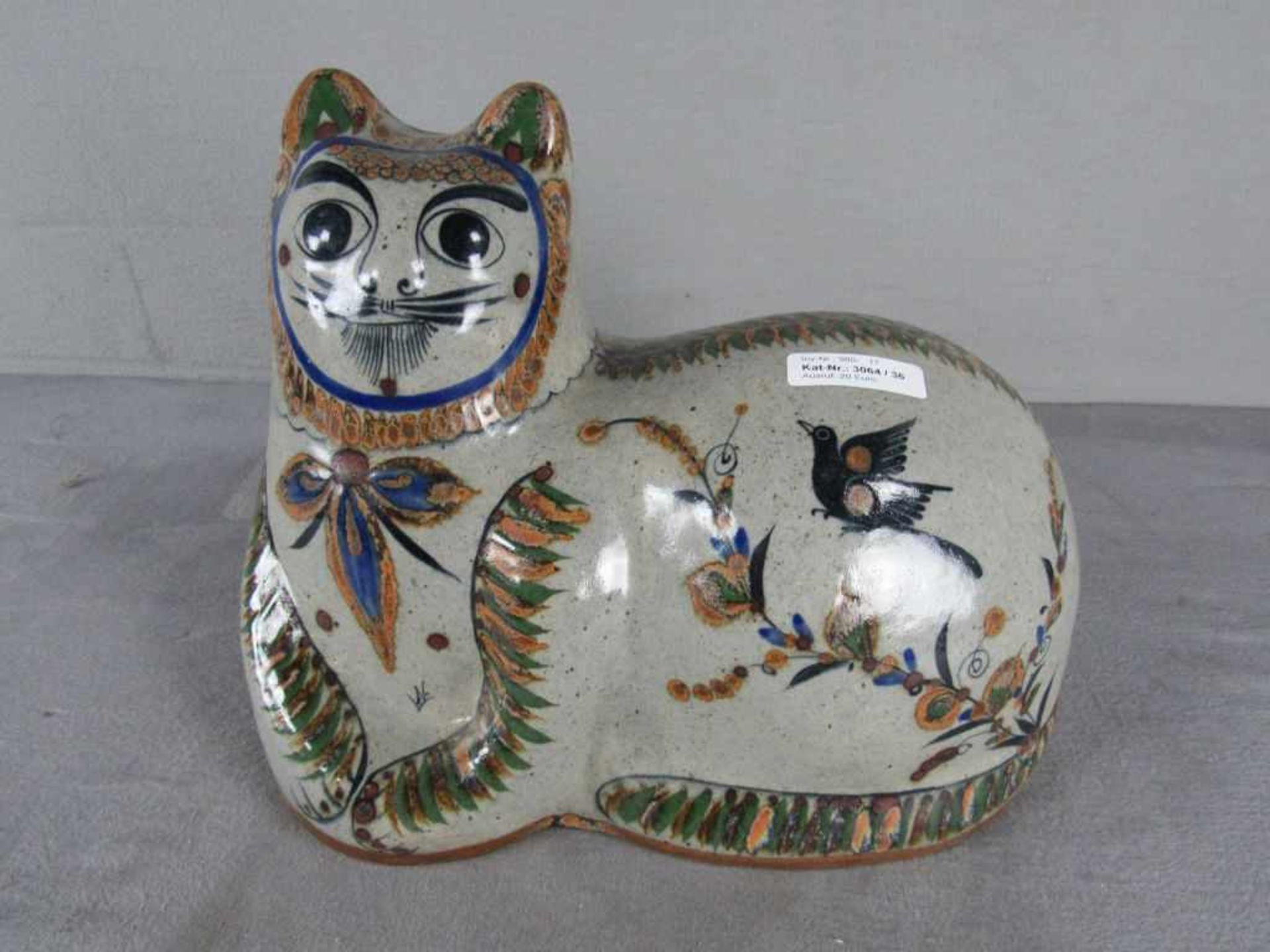 Keramik Katze länge ca.37cm